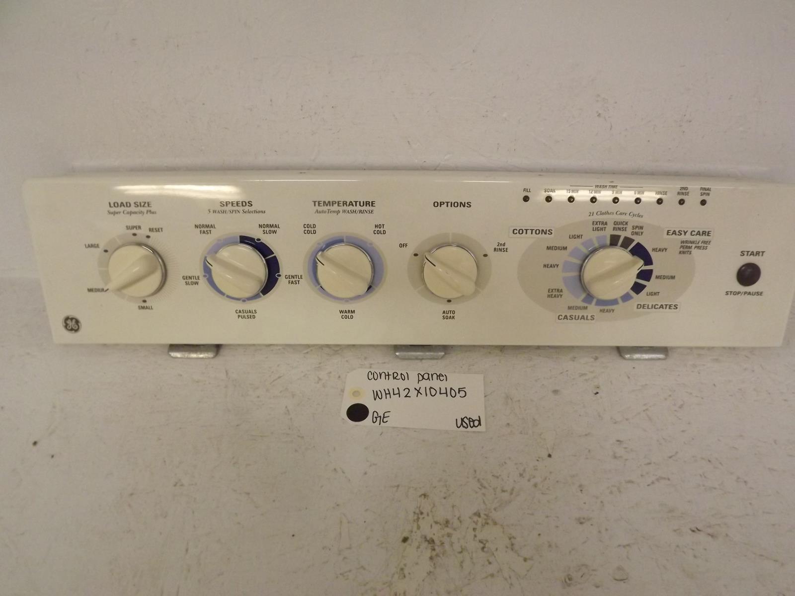 GE Washer WH42X10405 Control Panel Used GE Washer WH42X10405 Control Panel Used